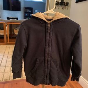 Boys M Lands End Zip Frond Hoodie